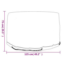 Walplus Outdoor Garden Furniture Covers 2 Pcs 6 Eyelets 125X75 Cm Round - thumbnail 7