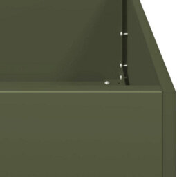 Berkfield Planter Olive Green 80X40X80 Cm Cold-Rolled Steel - thumbnail 7