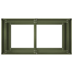 Berkfield Planter Olive Green 80X40X80 Cm Cold-Rolled Steel - thumbnail 5