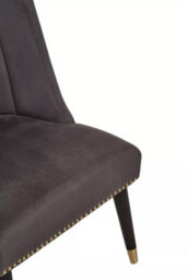 Orsina Grey Velvet Chair For Living Room, Chair With Velvet Upholstery, Dining Chair For Lounge, Dinner, Home - thumbnail 5