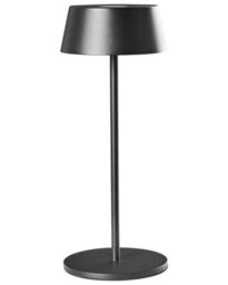 Wyld And Coco Glowtech Wireless Table Lamp Black Metal Usb-C Rechargeable 15 X 15 X 36 Cm - thumbnail 1