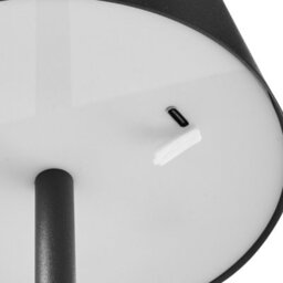 Wyld And Coco Glowtech Wireless Table Lamp Black Metal Usb-C Rechargeable 15 X 15 X 36 Cm - thumbnail 6