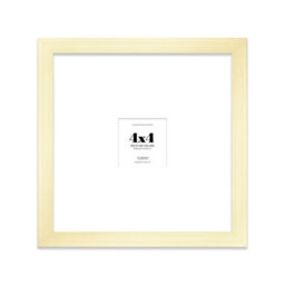 "4X4"" Gold Picture Frame - 4X4"" Square Frame With 1X1"" Mount For 4X4""/1X1"" Pictures Art Deco Style Room Decor, 1 Pack" - thumbnail 1