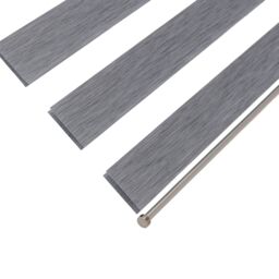 GoodHome Brize Corded Mottled Grey Day & Night Roller Blind (W)180Cm (L)180Cm - thumbnail 6