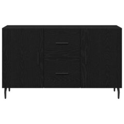 Vidaxl Sideboard Black Oak 100 X 36 X 60 Cm Engineered Wood - thumbnail 7