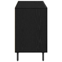 Vidaxl Sideboard Black Oak 100 X 36 X 60 Cm Engineered Wood - thumbnail 8
