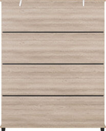 Seconique Oliver 4 Door Wardrobe Light Oak Effect - thumbnail 6