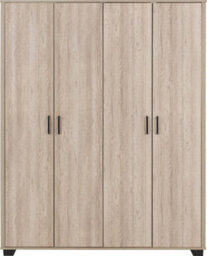 Seconique Oliver 4 Door Wardrobe Light Oak Effect - thumbnail 2