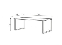 Arte Halle 94 Dining Table W2000mm H760mm L1000mm - Oak Wotan, Timeless Minimalist Design - thumbnail 3