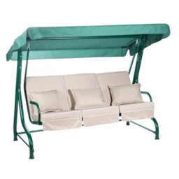 Alfresia Roma Swing Seat With Taupe Luxury Cushions - thumbnail 1