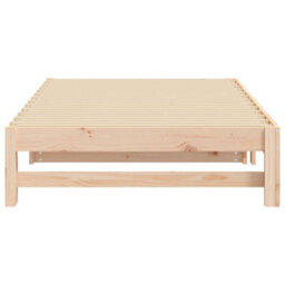 Berkfield Pull-Out Day Bed 2X(80X200) Cm Solid Wood Pine - thumbnail 9