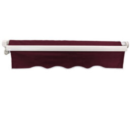 Sundaze 3 X 2.5M Manual Awning Retractable Garden Patio Canopy Sun Shade Shelter With Fittings And Crank Handle Wine Red - thumbnail 4