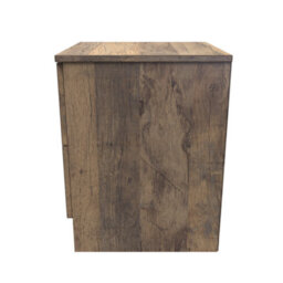 Trent 2 Drawer Bedside Cabinet In Vintage Oak (Ready Assembled) - thumbnail 2