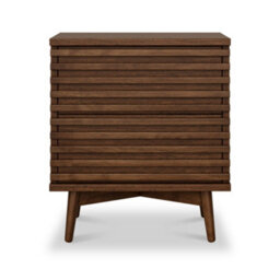 Kari Dark Oak 2 Drawer Bedside Table - By Roseland Furniture - thumbnail 3