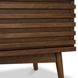 Kari Dark Oak 2 Drawer Bedside Table - By Roseland Furniture - thumbnail 7