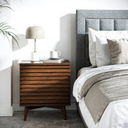 Kari Dark Oak 2 Drawer Bedside Table - By Roseland Furniture - thumbnail 2
