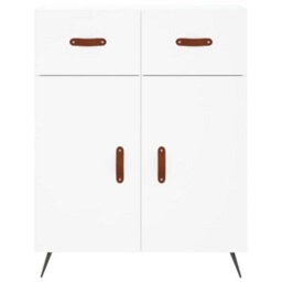 Berkfield Highboard White 69.5X34X180 Cm Engineered Wood - thumbnail 8