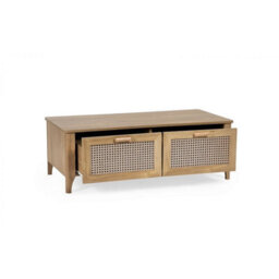 Ashfield Natural Oak 2 Drawer Coffee Table - thumbnail 4