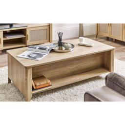Ashfield Natural Oak 2 Drawer Coffee Table - thumbnail 6