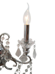 Vivianne Chrome Cut Glass Wall Chandelier - thumbnail 2