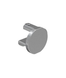 28mm Styleline  Gliding Curtain Pole Set With End Cap - Silver, 240Cm - thumbnail 3