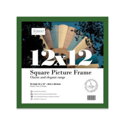 12X12 Green Picture Frame (30.5 X 30.5Cm) Poster, Photo, Artwork, Gallery Wall Or Print - thumbnail 1