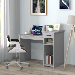 Gainoom Home Office Grey Computer Desk Laptop Pc Desk With Drawer & Cpu Stand - thumbnail 4