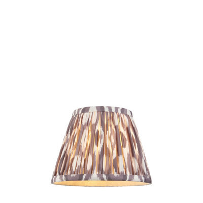 Loops Elegant Handcrafted 20Cm Tapered Cylinder Lamp Shade In Pearl Grey Fabric - image 1