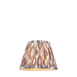 Loops Elegant Handcrafted 20Cm Tapered Cylinder Lamp Shade In Pearl Grey Fabric - thumbnail 1