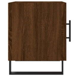 Berkfield Bedside Cabinets 2 Pcs Brown Oak 40X40X50 Cm Engineered Wood - thumbnail 8