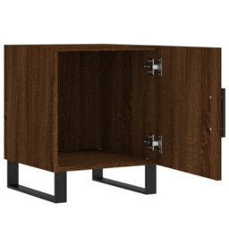 Berkfield Bedside Cabinets 2 Pcs Brown Oak 40X40X50 Cm Engineered Wood - thumbnail 5