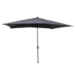 Signature Weave 2.5M Table Parasol Sun Shade Umbrella With Tilt Grey Canopy - thumbnail 8