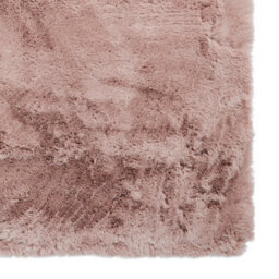 Rose Shaggy Rug, Plain Anti-Shed Rug With 80mm Thickness, Modern Rug For Living Room, & Dining Room-60Cm X 120Cm - thumbnail 3