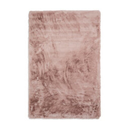 Rose Shaggy Rug, Plain Anti-Shed Rug With 80mm Thickness, Modern Rug For Living Room, & Dining Room-60Cm X 120Cm - thumbnail 1
