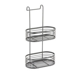 Grey Over Door Shower Caddy Bathroom Storage - thumbnail 1