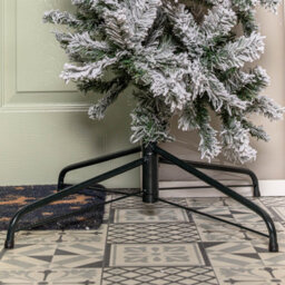 Samuel Alexander 8Ft (2.52M) Slimline Single Door Artificial Snow Flocked Christmas Tree Arch In Green With 2000 Tips - thumbnail 7