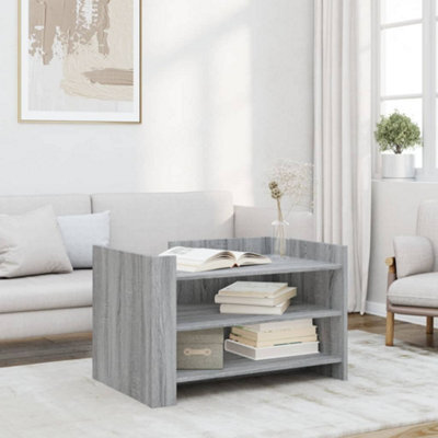 Berkfield Coffee Table Grey Sonoma 80X50X50 Cm Engineered Wood - image 1
