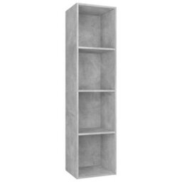 Berkfield Book Cabinet/tv Cabinet Concrete Grey 36X30X143 Cm Engineered Wood - thumbnail 2