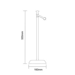 Showerdrape Opera White/chrome Freestanding Toilet Roll Holder - thumbnail 4