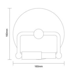 Showerdrape Opera White/chrome Freestanding Toilet Roll Holder - thumbnail 5