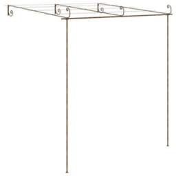 Walplus Garden Pergola Antique Brown 3X3X2.5 M Iron - thumbnail 4
