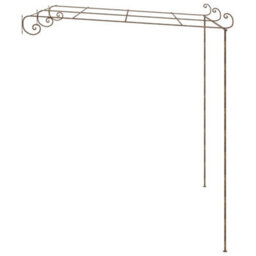 Walplus Garden Pergola Antique Brown 3X3X2.5 M Iron - thumbnail 3