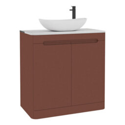 Royal Bathrooms Venice 800mm Terracotta Clay Freestanding Bathroom Countertop Vanity Unit 2 Drawer With Cesar Basin - thumbnail 7