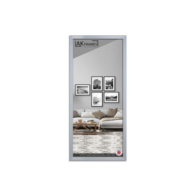 "AK Frames 30X16"" Classic Silver Modern Picture Frame - Poster Frame For Photos, Prints And Wall Art - Elegant Home Decor" - image 1