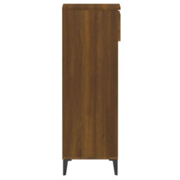 Berkfield Shoe Rack Brown Oak 40X36X105 Cm Engineered Wood - thumbnail 7