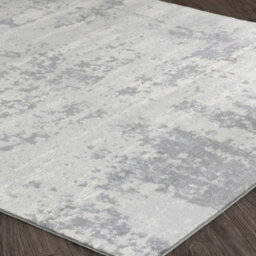 Livabliss Round Monaco-Abstract Grey Ivory Modern Marble Living Dining Bedroom Rug 200 X 200 Cm Easy Care, Non Shedding - thumbnail 6