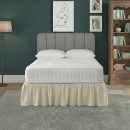 Base Valance Polycotton Sheet For Divan Beds Easy Care Bed Base Cover Cream