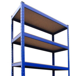 MonsterShop T-Rax Pack Of 3 Garage Shelving Units - 5 Tier Heavy Duty Rack For Storage Steel Utility Shelves - thumbnail 3