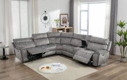 5 Seater Power Corner Recliner Corner Sofa Set With Console Cup Holder, 105 To 135 Degrees Recliner Padded Sofa - thumbnail 4
