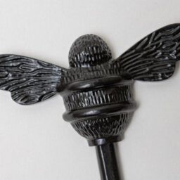 Brass Bee Coat Hook - Black Finish - Iron - thumbnail 3